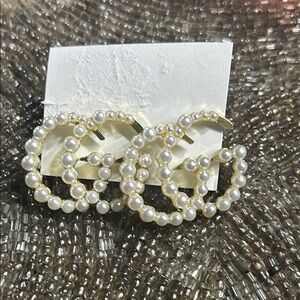 Pearl Embellished Earrings G